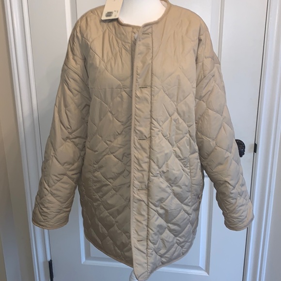 🍁NWT Levi’s MARLOWE oversized reversable Sherpa jacket coat - Picture 7 of 12